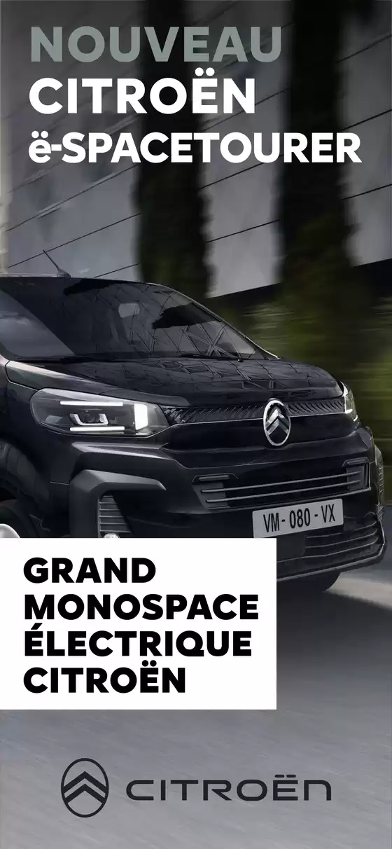 Catalogue Citroën à  | Citroën NOUVEAU Ë-SPACETOURER ÉLECTRIQUE C-BOOK | 2025-01-15T00:00:00.000Z - 2026-01-15T00:00:00.000Z