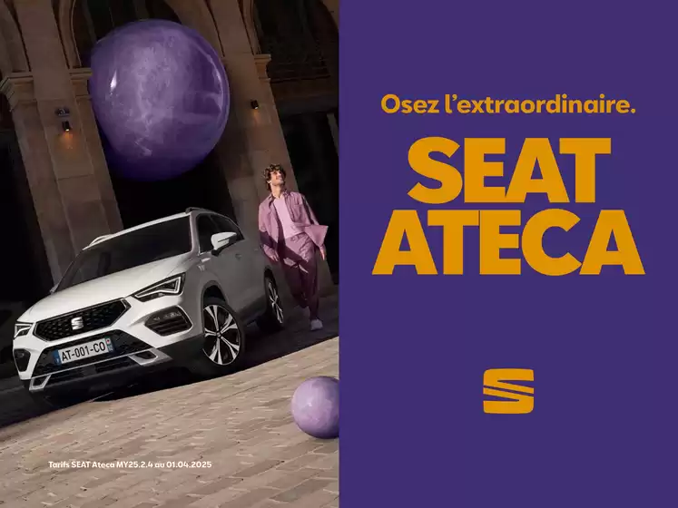 Catalogue SEAT à | SEAT Ateca | 2025-04-02T00:00:00.000Z - 2026-04-02T00:00:00.000Z