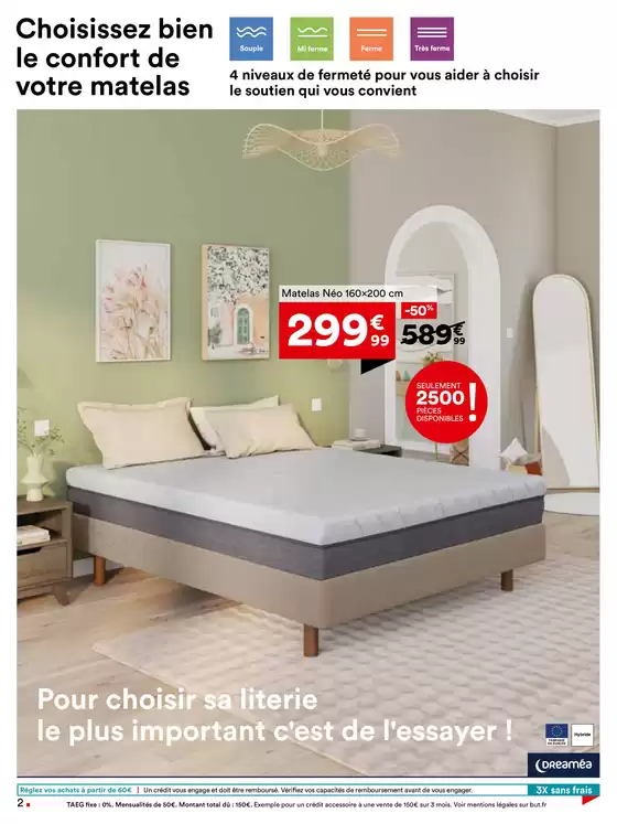 Jusqu'à -50% sur la literie