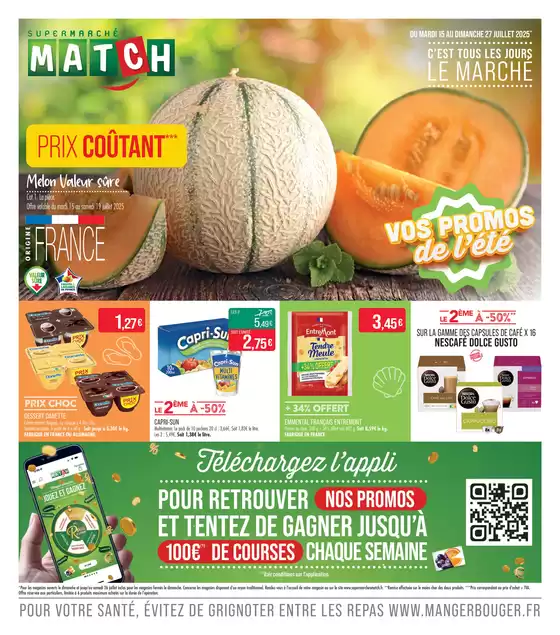 VOS PROMOS de l'été