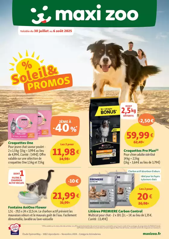 Catalogue Maxi Zoo à Prouvais | % Soleil & Promos | 2025-07-30T00:00:00.000Z - 2025-08-06T00:00:00.000Z