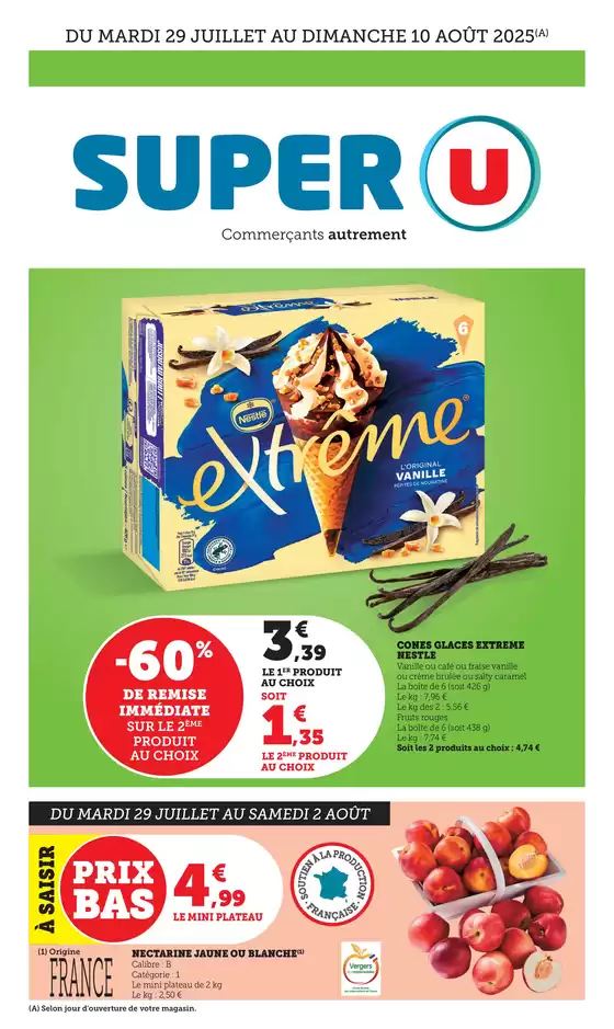 Catalogue Super U à Prouvais | Catalogue SUPER U | 2025-07-29T00:00:00.000Z - 2025-08-10T00:00:00.000Z
