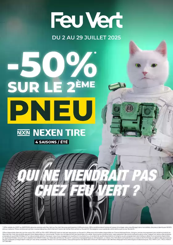 Catalogue Feu Vert à Azé | Qui ne viendrait pas chez Feu Vert? (Succursales) | 2025-06-04T00:00:00.000Z - 2025-08-26T00:00:00.000Z