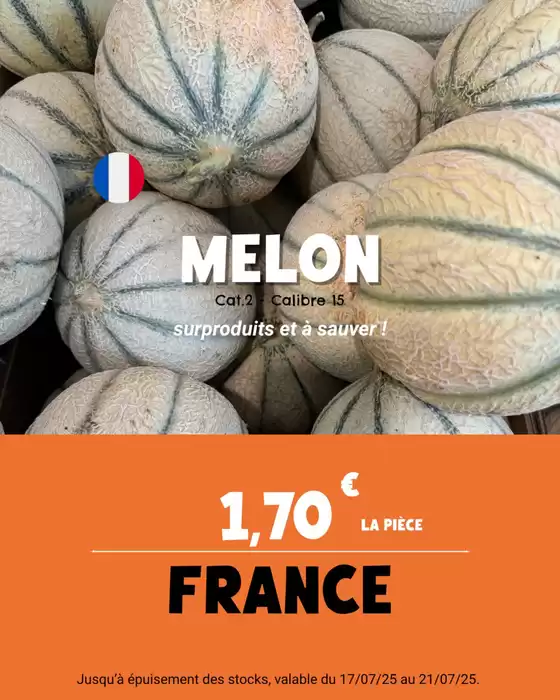 Pleins de bons produits sont à sauver du gaspillage alimentaire : concombres bio, pommes cripps pink, melons et prunes !