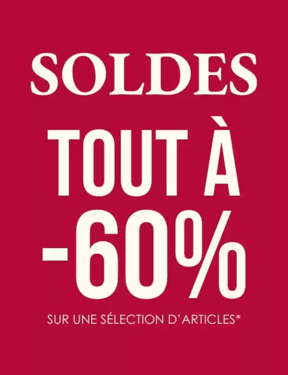 SOLDES jusqu'à -60 %