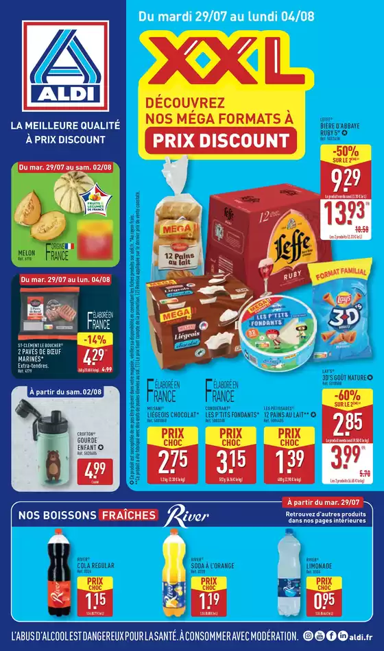 Découvrez nos méga formats à prix discount