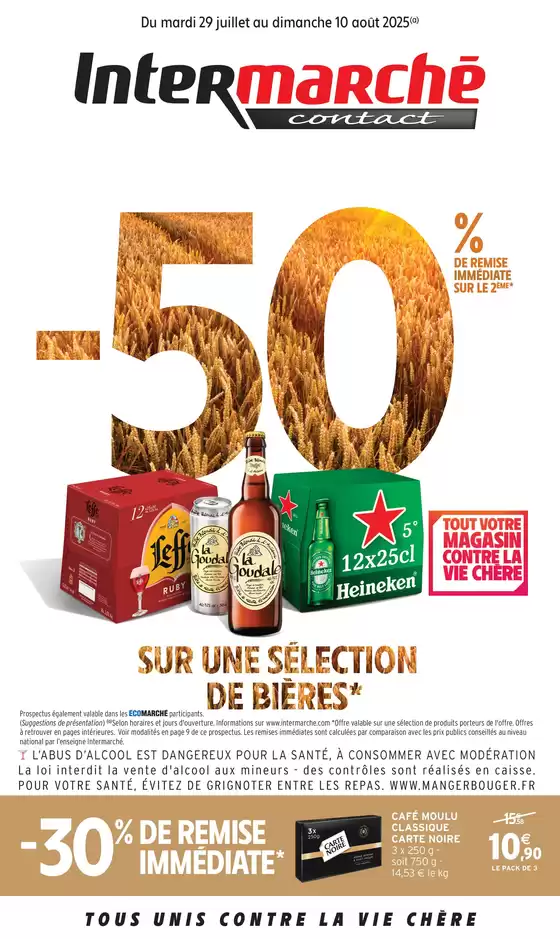 Catalogue Intermarché Contact à Marly (Nord) | GEN AOUT 1 | 2025-07-29T00:00:00.000Z - 2025-08-10T00:00:00.000Z