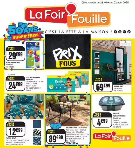Catalogue La Foir'Fouille à Chantonnay | PRIX FOUS | 2025-07-28T00:00:00.000Z - 2025-08-02T00:00:00.000Z