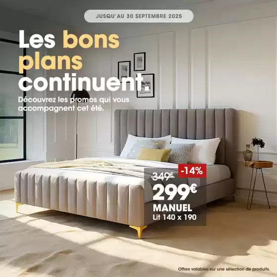 Les bons plans continuent