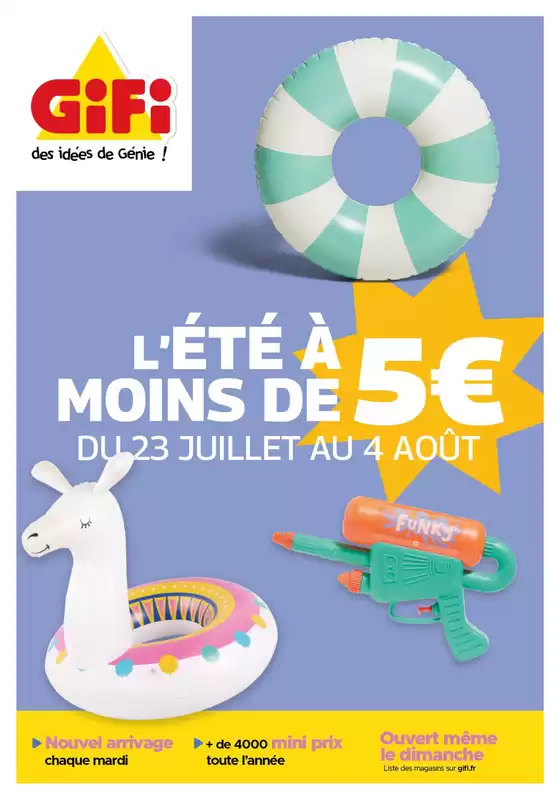 Catalogue Gifi à La Plaine-Saint-Denis | Les soldes continuent | 2025-07-23T00:00:00.000Z - 2025-08-04T00:00:00.000Z