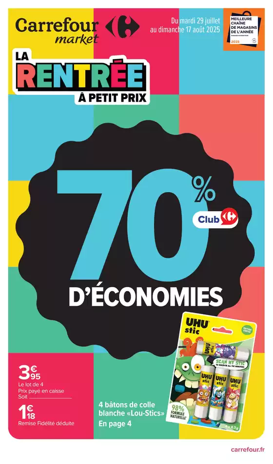 Catalogue Carrefour Contact à Lavit | LA RENTRÉE À PETIT PRIX | 2025-07-29T00:00:00.000Z - 2025-08-17T00:00:00.000Z