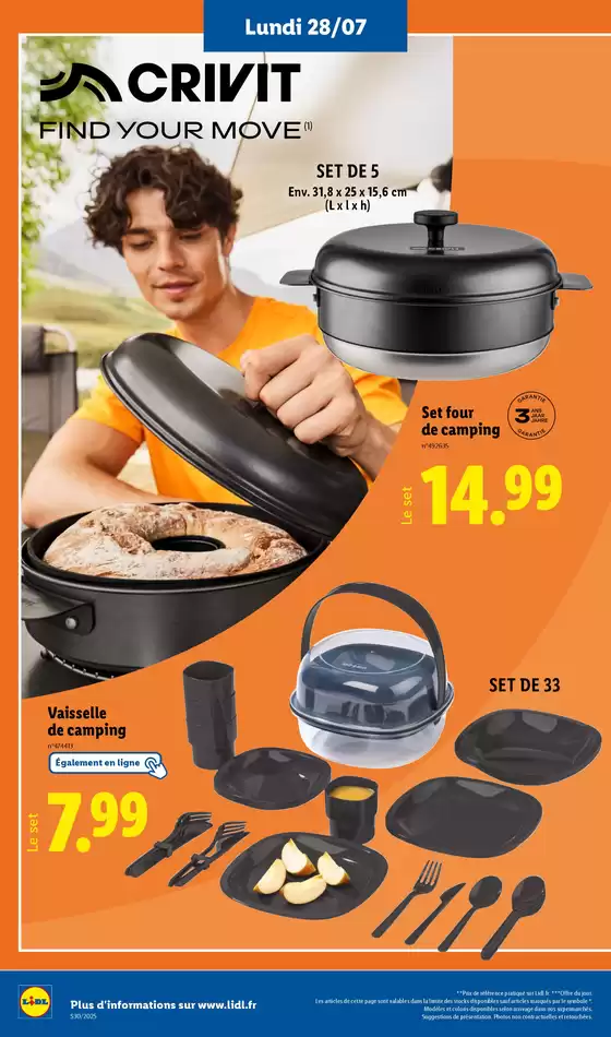 Découvrez une sélection de produits de sport, ménage et ameublement en supermarché Lidl !