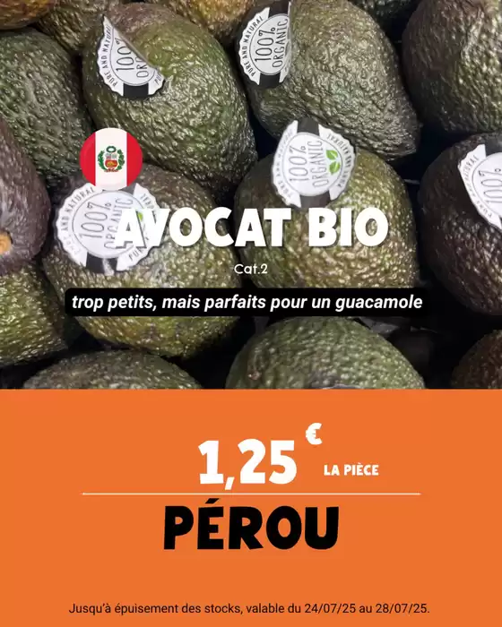 Comme chaque semaine, votre offre fruits et légumes de la semaine, vous attend dans vos rayons !