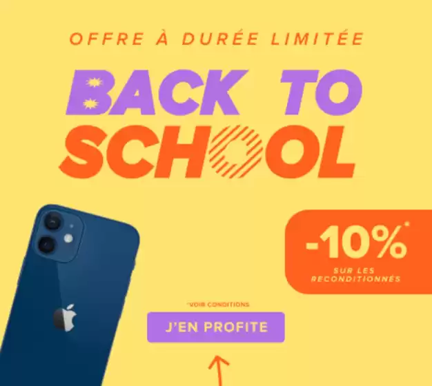 Back to school jusqu'à -30 %