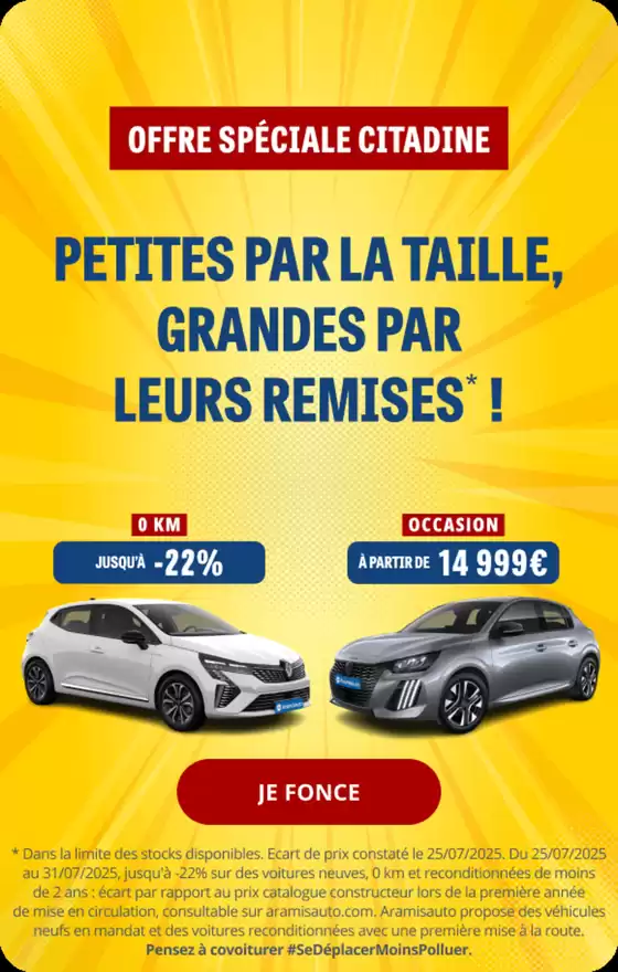 Offre spéciale citadine