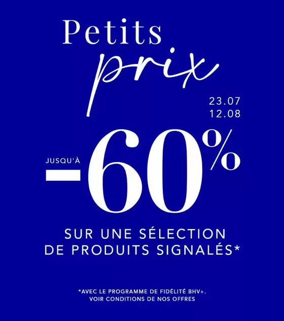 NOS VENTES PRIVÉES