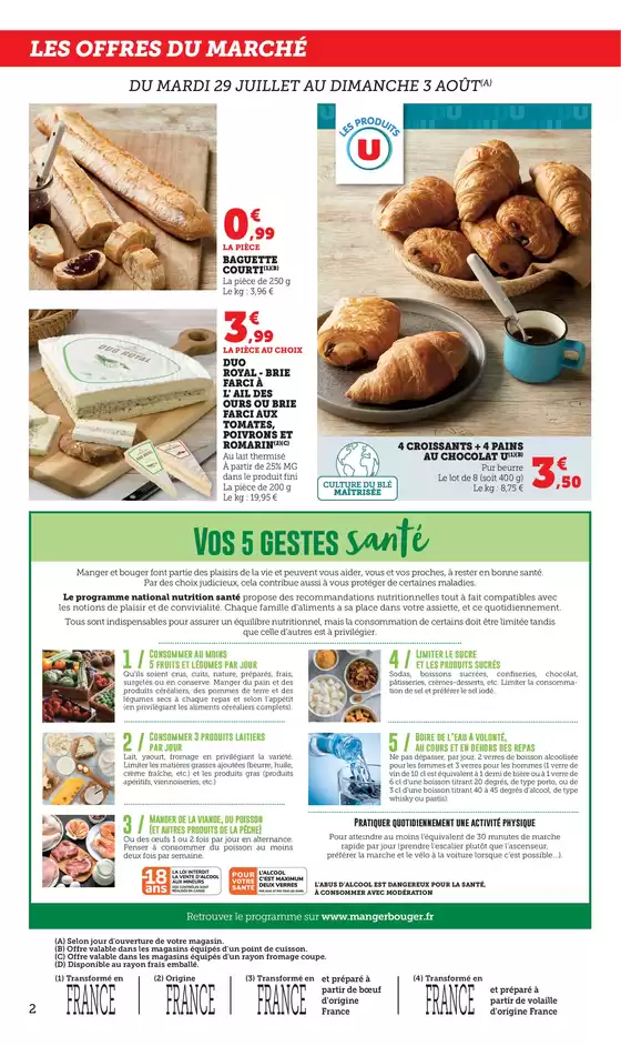Les offres du marché