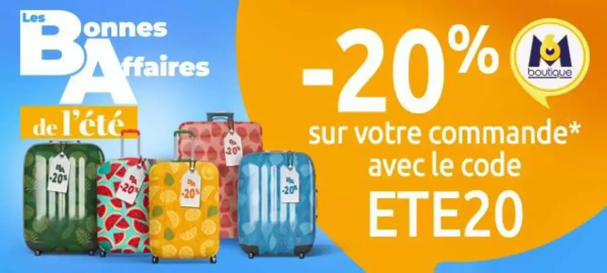 Catalogue M6 Boutique à Semécourt | C’est l’été des bons plans | 2025-07-28T00:00:00.000Z - 2025-08-11T00:00:00.000Z