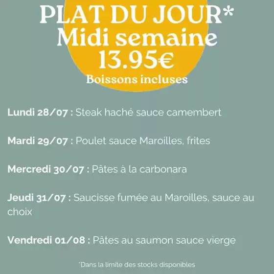 Plat Du Jour