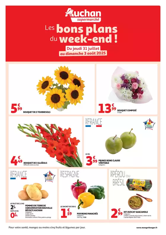 Les bons plans du week-end dans votre super ! 