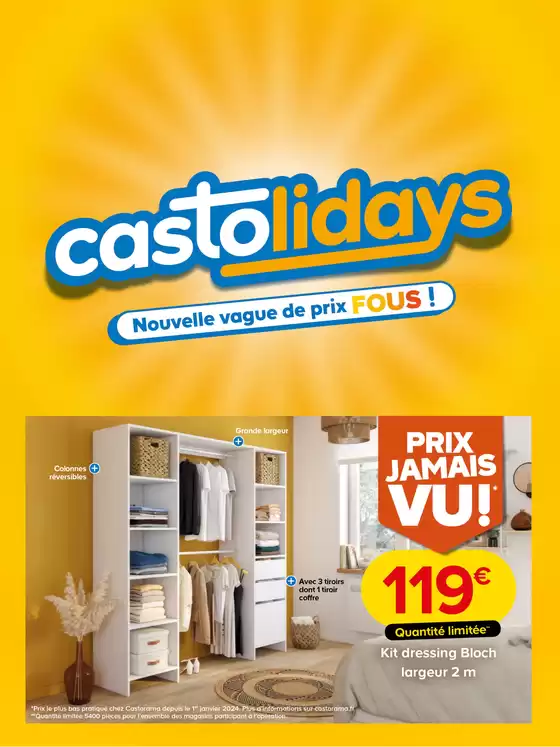 Catalogue Castorama à Clermont-Ferrand | Castolidays - Nouvelle vague de prix fous ! | 2025-07-30T00:00:00.000Z - 2025-08-18T00:00:00.000Z