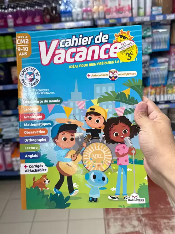 Catalogue Marché aux Affaires | Préparez la rentrée avec les cahiers de vacances maternelle et primaire ! | 2025-07-30T00:00:00.000Z - 2025-08-10T00:00:00.000Z