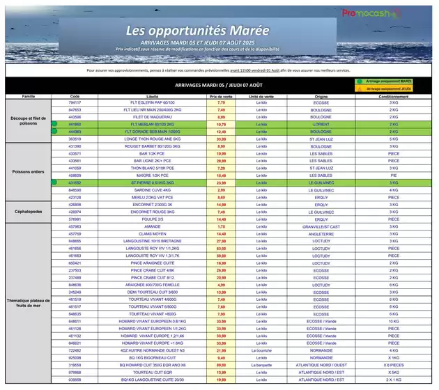 Catalogue Promocash à Granville | Catalogue Promocash | 2025-08-05T00:00:00.000Z - 2025-08-07T00:00:00.000Z
