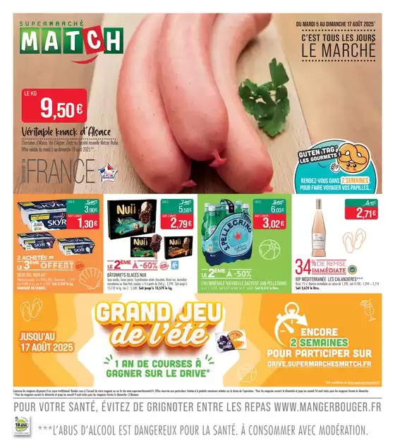 Catalogue Supermarché Match à Grosbreuil | C'EST TOUS LES JOURS LE MARCHÉ | 2025-08-04T00:00:00.000Z - 2025-08-17T00:00:00.000Z