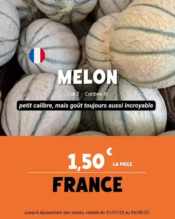 Notre offre fruits et légumes de la semaine ne prend jamais de vacances ! 