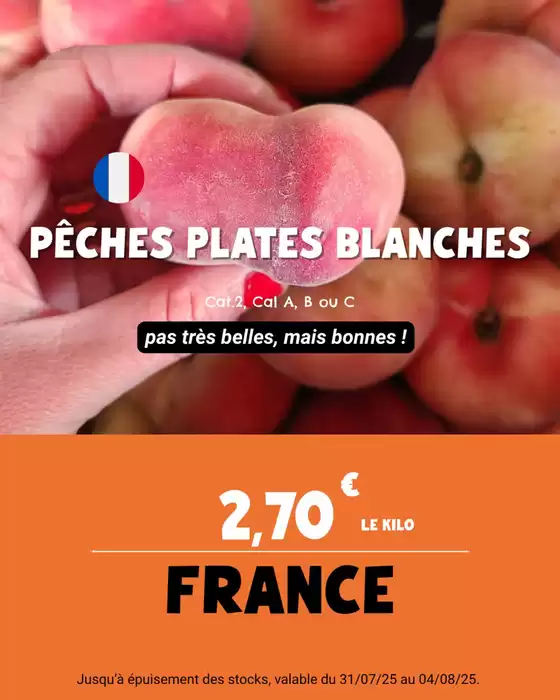 Notre offre fruits et légumes de la semaine ne prend jamais de vacances ! 