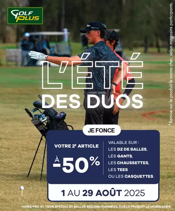 Offre duo : le 2ème à -50%