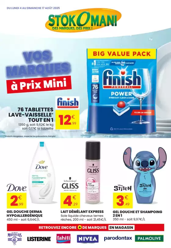 Catalogue Stokomani à Quiberon | VOS MARQUES à Prix Mini | 2025-08-04T00:00:00.000Z - 2025-08-17T00:00:00.000Z