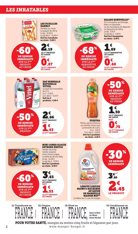 LES PRIX BAS !