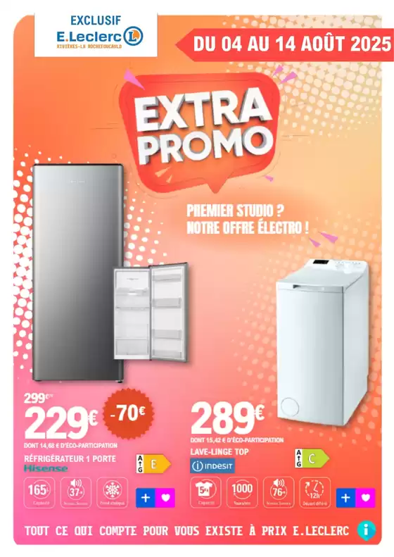 Catalogue E.Leclerc à Coulanges-lès-Nevers | Catalogue extra promo etudiant | 2025-08-04T00:00:00.000Z - 2025-08-14T00:00:00.000Z