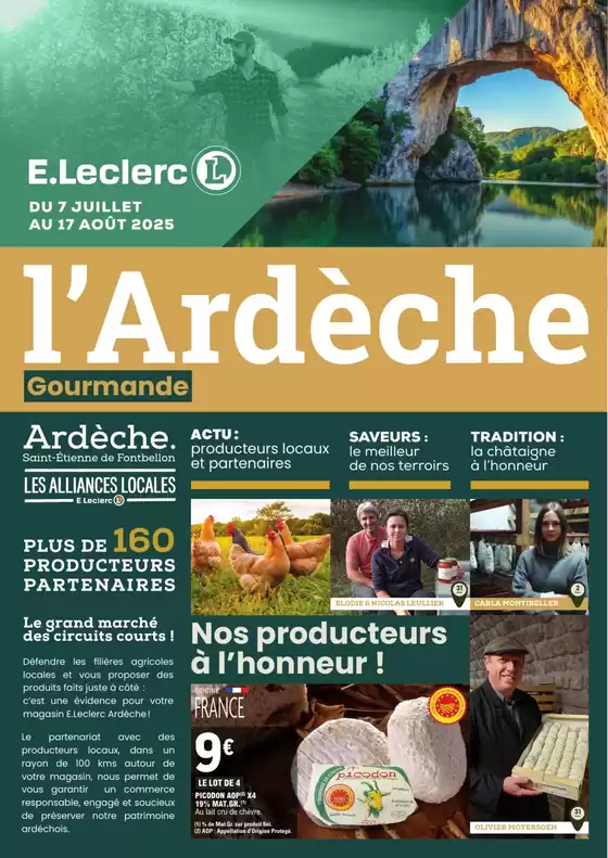 Catalogue E.Leclerc à Combrée | ARDECHE | 2025-07-07T00:00:00.000Z - 2025-08-17T00:00:00.000Z