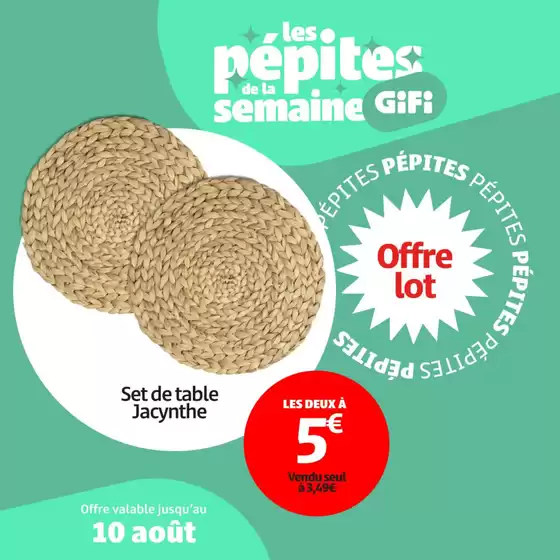 Catalogue Gifi à Exincourt | Du 06 au 10 août uniquement, les 2 oreillers sont à 10€ ! | 2025-08-05T00:00:00.000Z - 2025-08-10T00:00:00.000Z