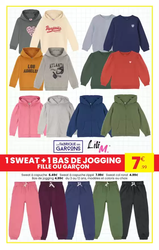 1 SWEAT + 1 BAS DE JOGGING