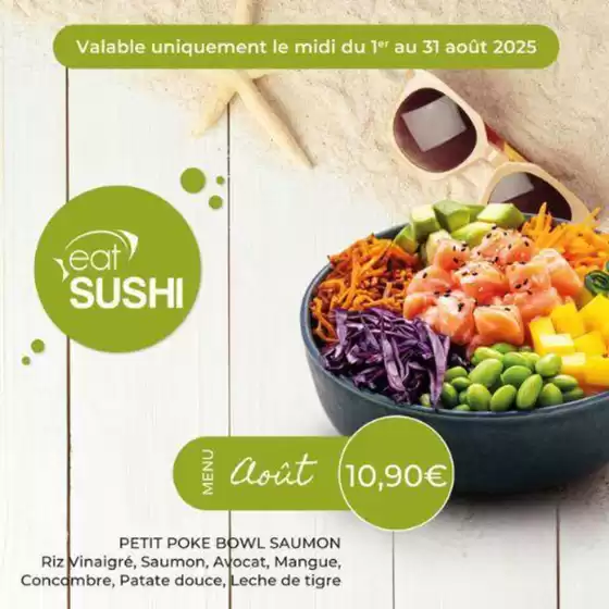 Catalogue Eat Sushi à Pessac | Aout 2025 | 2025-08-06T00:00:00.000Z - 2025-08-31T00:00:00.000Z
