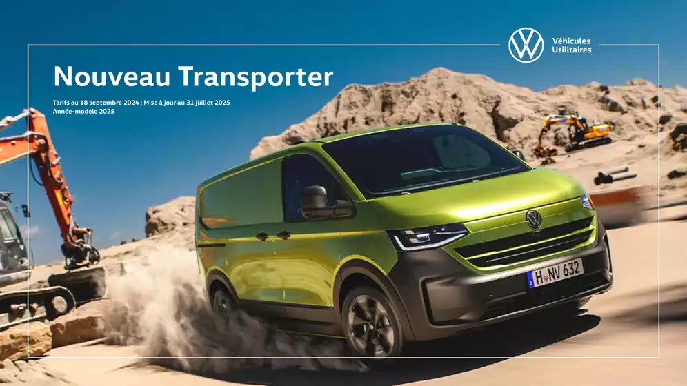 Catalogue Volkswagen à Tulle | Nouveau Transporter | 2025-08-07T00:00:00.000Z - 2026-03-31T00:00:00.000Z