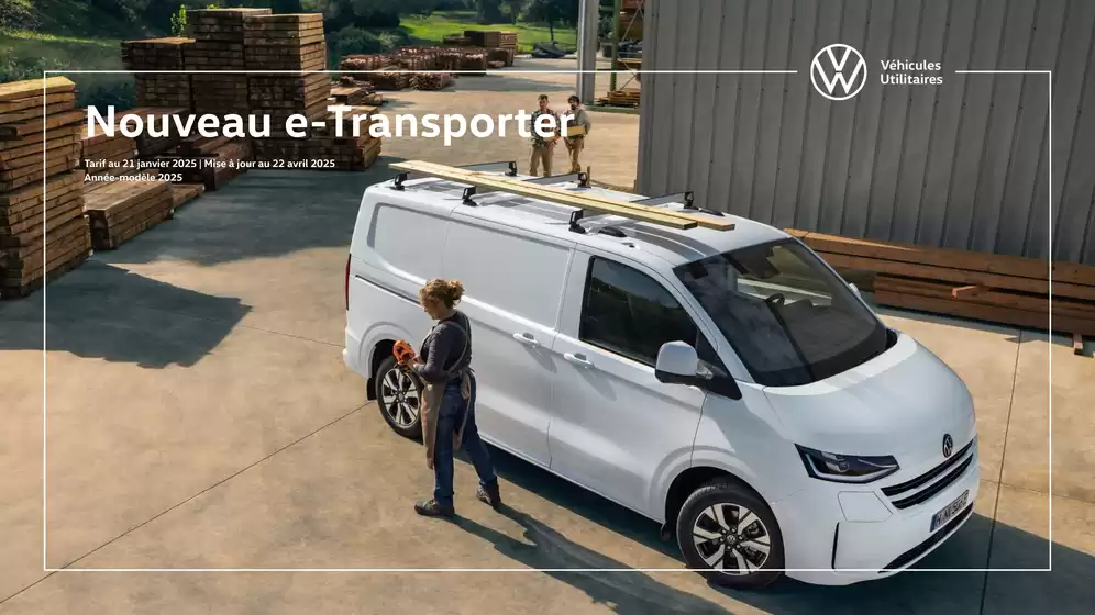 Catalogue Volkswagen à Tulle | Nouveau e-Transporter | 2025-08-07T00:00:00.000Z - 2026-03-31T00:00:00.000Z