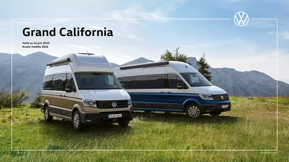 Catalogue Volkswagen à Aubenas | Grand California | 2025-08-07T00:00:00.000Z - 2026-03-31T00:00:00.000Z