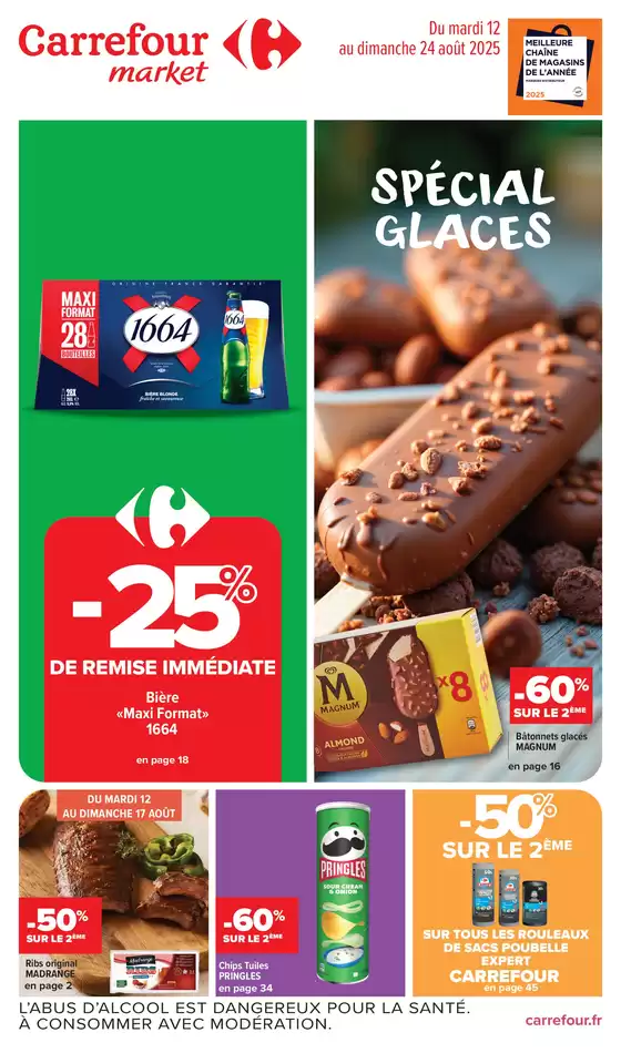 Catalogue Carrefour Drive à Guingamp | SPÉCIAL GLACES ! | 2025-08-12T00:00:00.000Z - 2025-08-24T00:00:00.000Z