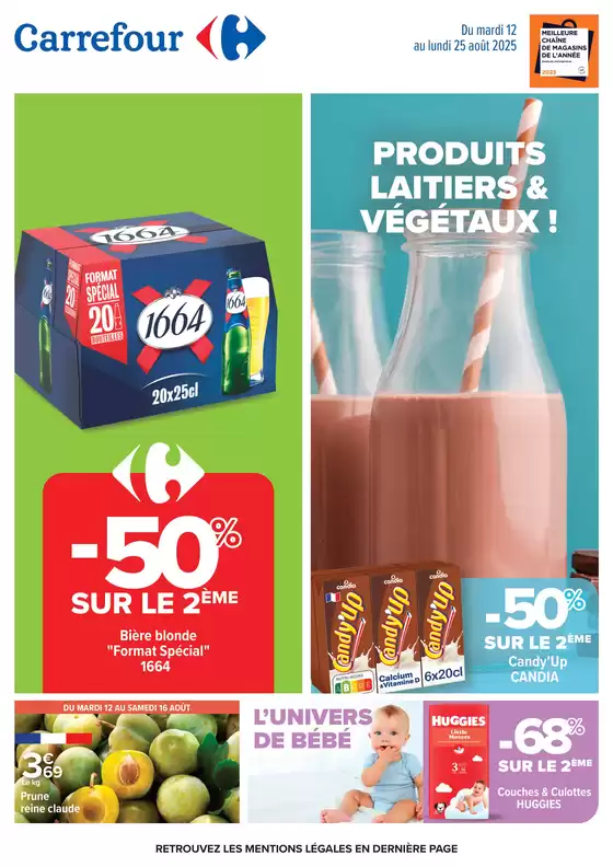 PRODUITS LAITIERS & VÉGÉTAUX