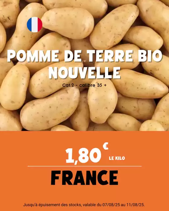 Les vacances se poursuivent, mais notre offre fruits et légumes de la semaine ne s'arrête jamais ! 