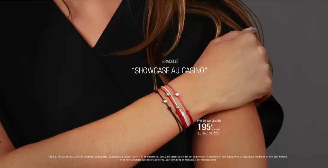 BRACELET "SHOWCASE AU CASINO"