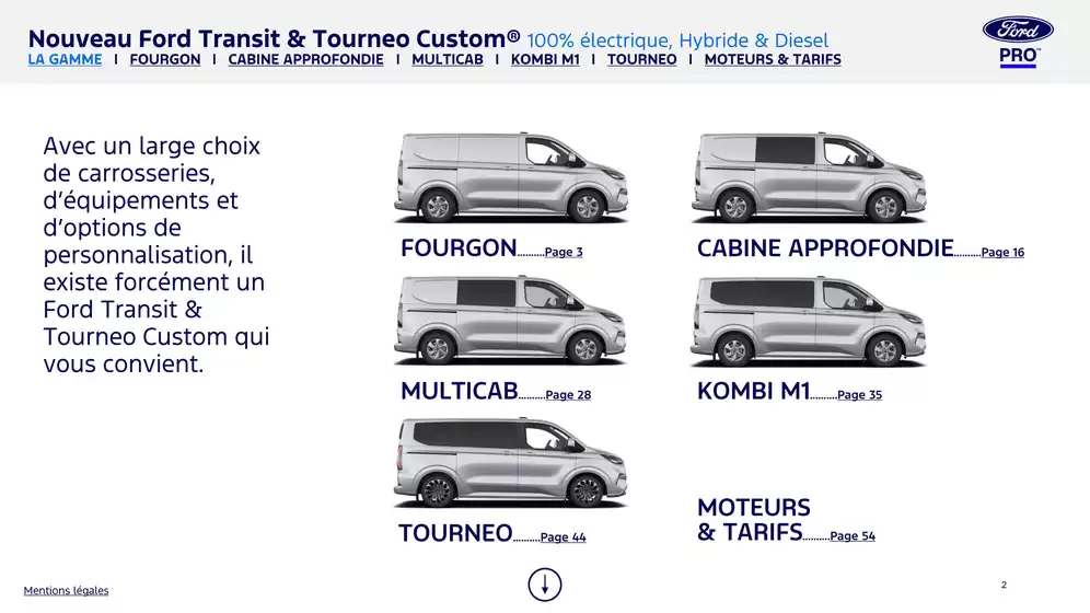Ford Nouveau Transit Custom 