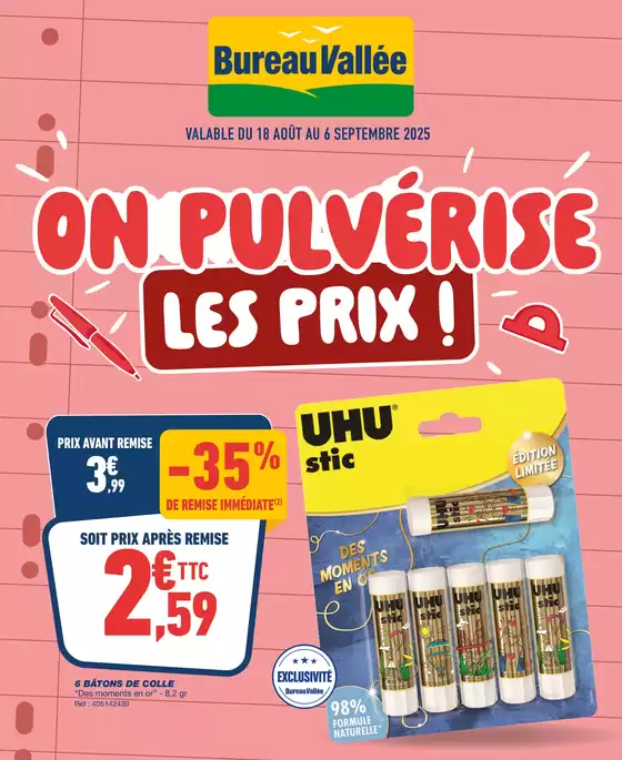 Catalogue Bureau Vallée à Saint-Andiol | On pulvérise les prix | 2025-08-18T00:00:00.000Z - 2025-09-06T00:00:00.000Z