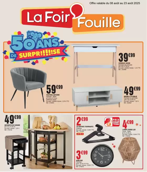 Catalogue La Foir'Fouille à Chambéry | 50 ANS DE SURPRIIIIISE | 2025-08-08T00:00:00.000Z - 2025-08-23T00:00:00.000Z