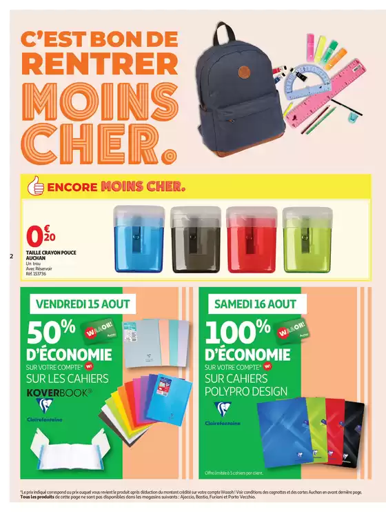 C'est bon de rentrer moins cher 