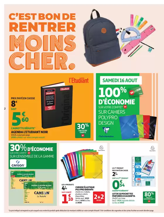 C'est bon de rentrer moins cher 
